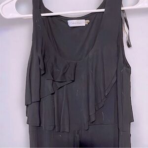 Calvin Klein floor length black dress . Size 4